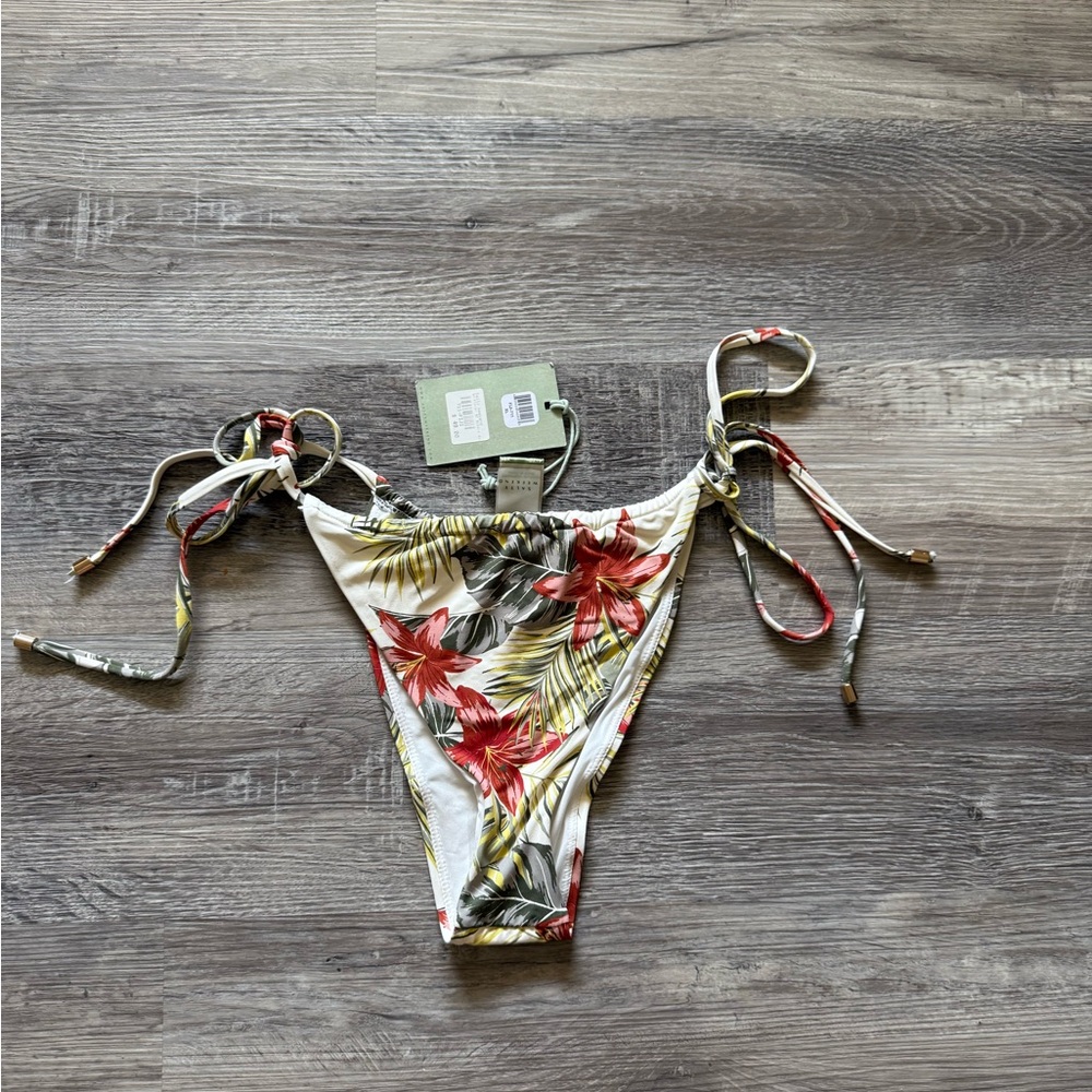 Salty Weekend Floral Bikini Bottom Size XL NWT